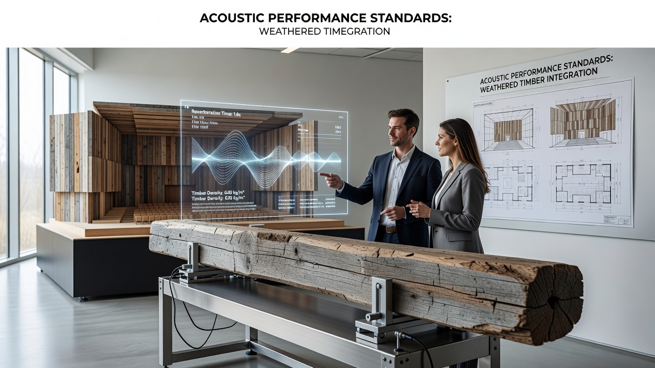 Reclaimed Farm Timber's Influence on Acoustic Benchmarks in Contemporary Performance Spaces
